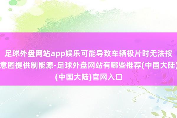足球外盘网站app娱乐可能导致车辆极片时无法按照驾驶员意图提供制能源-足球外盘网站有哪些推荐(中国大陆)官网入口
