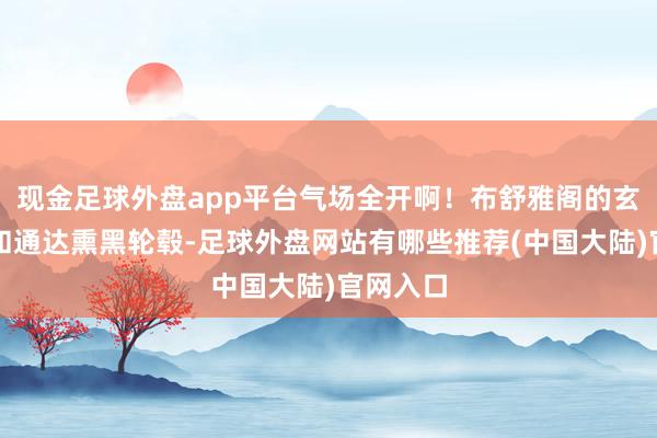 现金足球外盘app平台气场全开啊!布舒雅阁的玄色饰条和通达熏黑轮毂-足球外盘网站有哪些推荐(中国大陆)官网入口