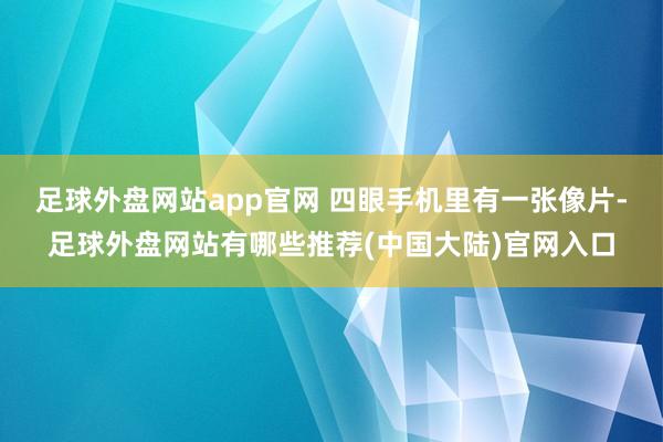 足球外盘网站app官网 四眼手机里有一张像片-足球外盘网站有哪些推荐(中国大陆)官网入口